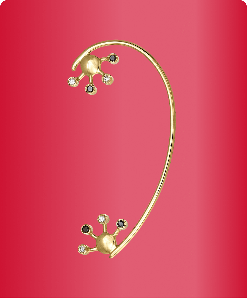 Elegant silver ring with sparkling clear stone from Bed of Stones Jewelry