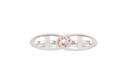 Bold gold statement ring with smooth dome finish by Bed of Stones Jewelry