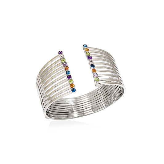 Prismatic Lines - Cuff Bracelet