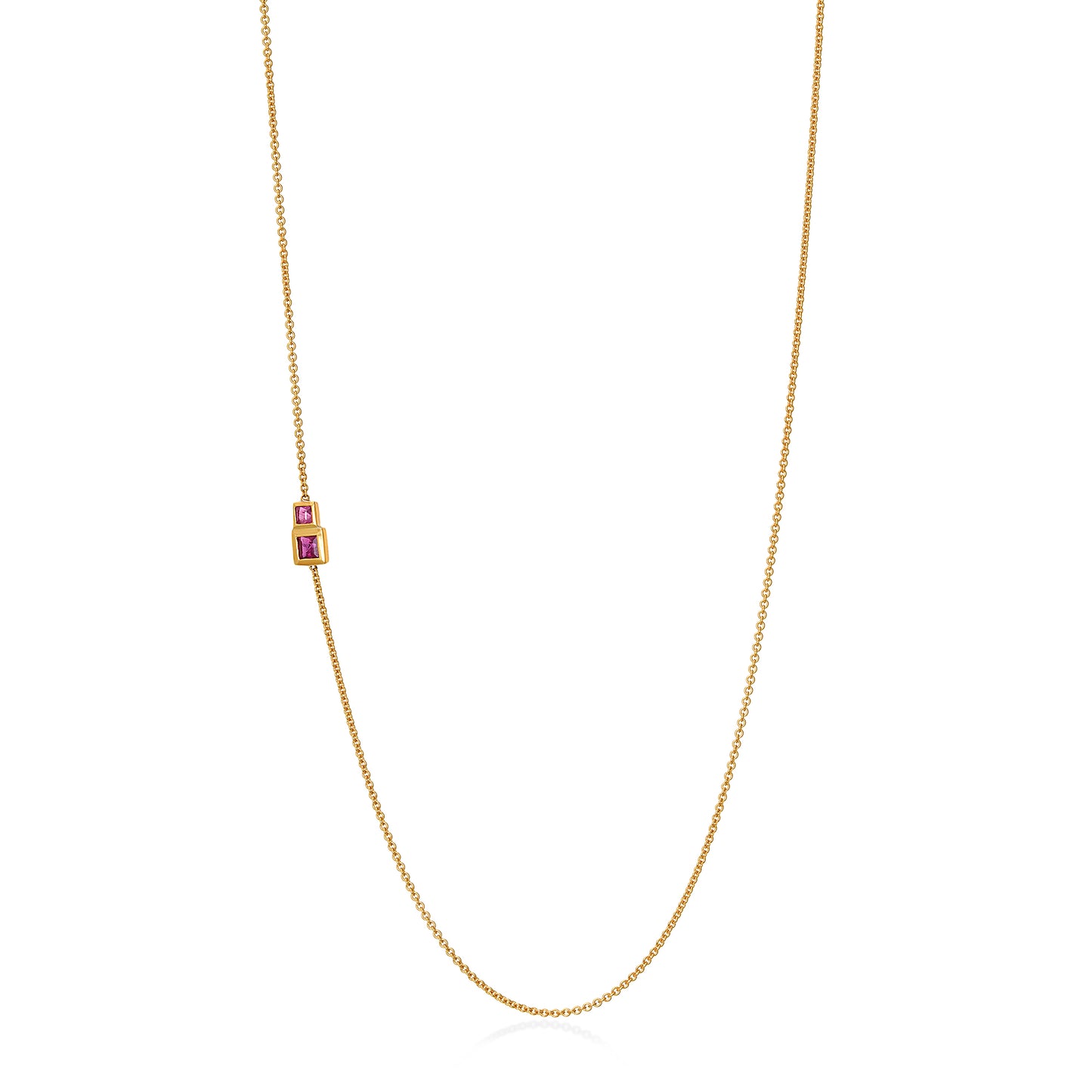 Minimalist gold ring with subtle gemstone sparkle by Bed of Stones Jewelry