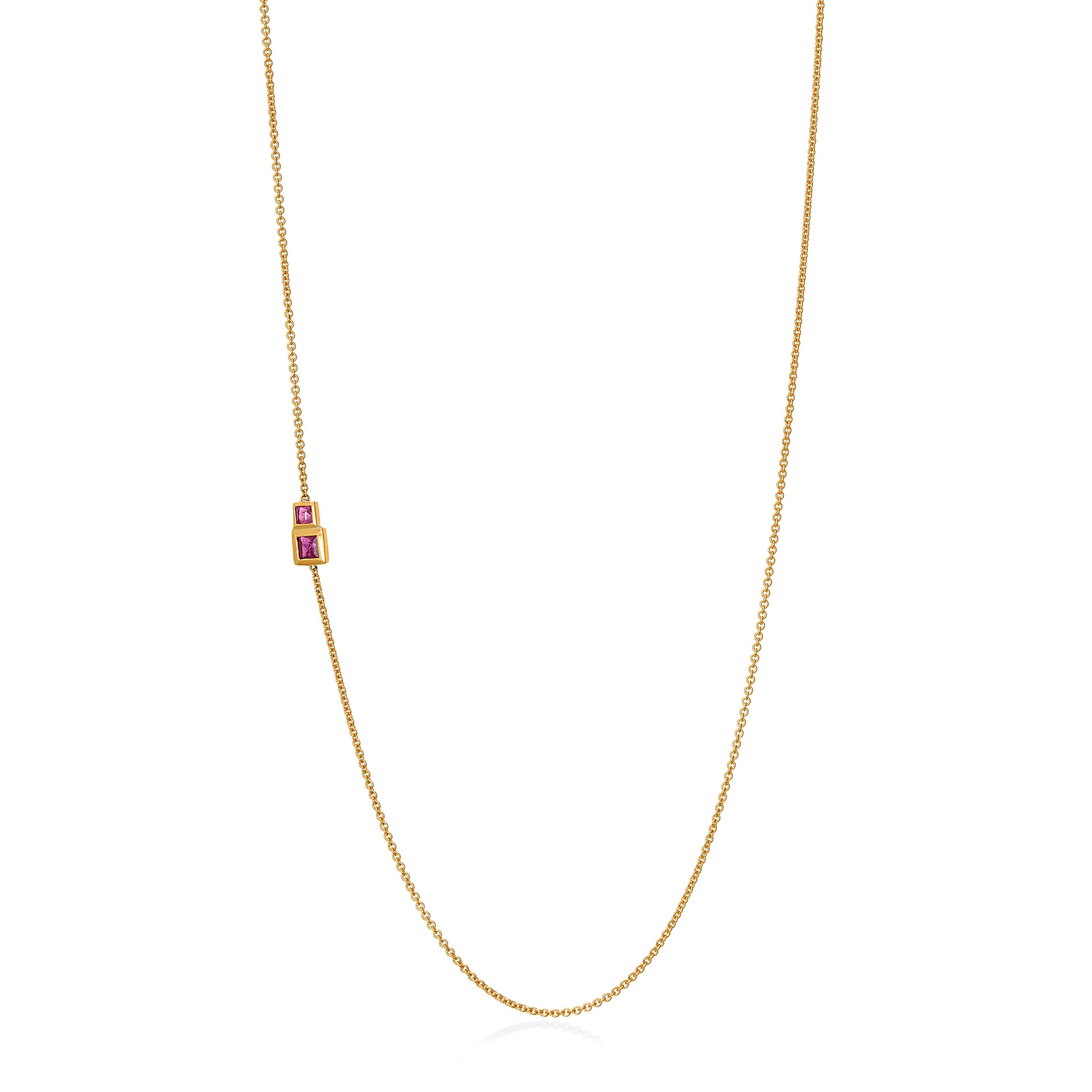 Minimalist gold ring with subtle gemstone sparkle by Bed of Stones Jewelry