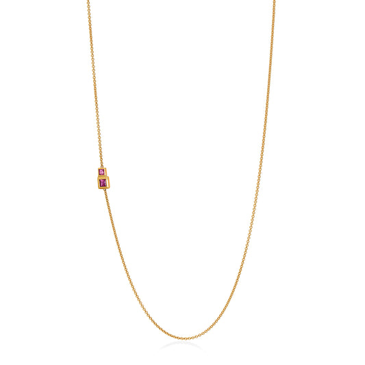 Minimalist gold ring with subtle gemstone sparkle by Bed of Stones Jewelry