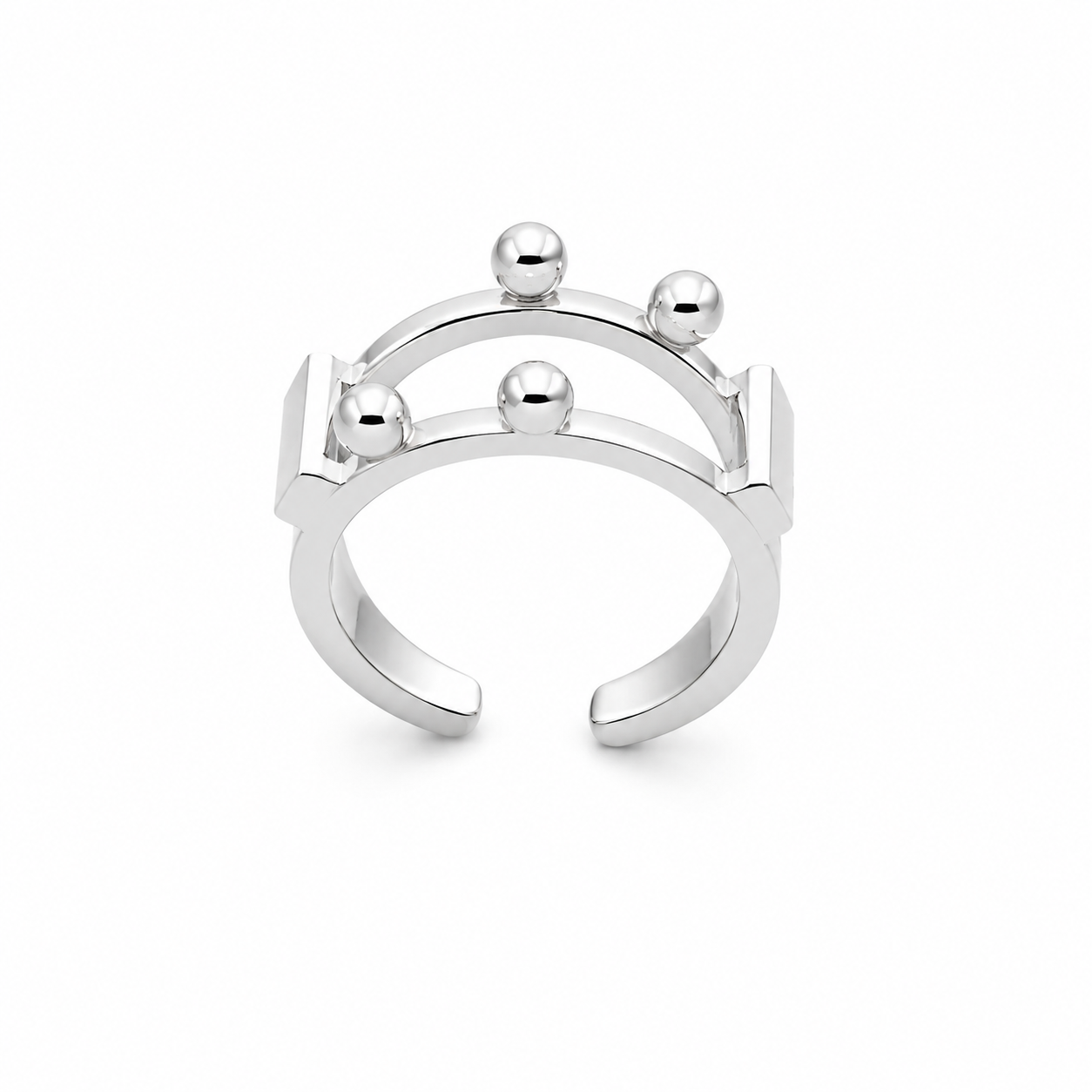 Silver Apex Ring - Sterling Silver by Bed of Stones Jewelry