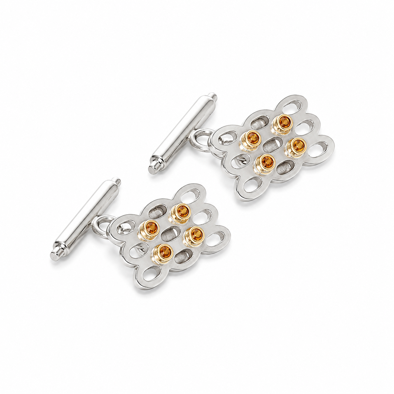 Πλέγμα Citrine Ασημί & Χρυσό