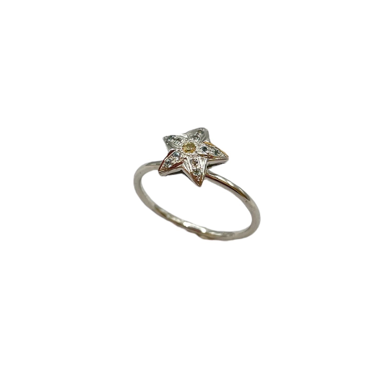 Lumen Fleur – Blue Topaz & Yellow Sapphire