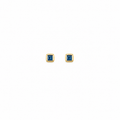 Blue Whisper - 18K Gold Earrings with Blue Sapphires