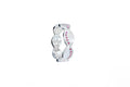 Rosé Wave Band - Sterling Silver with Pink Sapphires