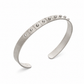 Dome Cuff - Sterling Silver (925) Open Cuff Bracelet for Men