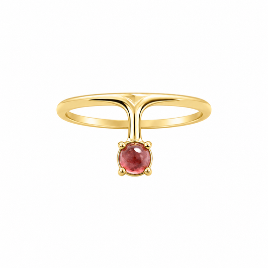 Rosé Ray - 18K Gold Ring with Pink Tourmaline