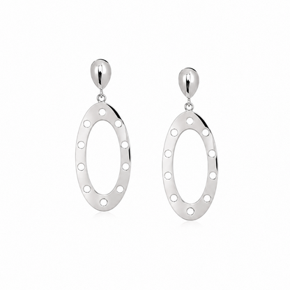 Voidlight Ovals - Sterling Silver (925) Earrings by Bed of Stones Jewelry

