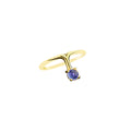 Iolite Ray - 18K Gold Ring with Iolite