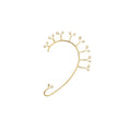 Solar Flare - 18K Gold Ear Cuff with Diamond