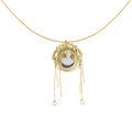 Cameo Lunar Threads - 18K Gold Pendant with Hand-Carved Cameo