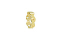 Dune Glint Band - Sterling Silver & 18K Gold Plated with Orange Sapphires