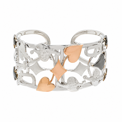Luck & Luxury - Sterling Silver (925) Cuff Bracelet by Bed of Stones Jewelry
