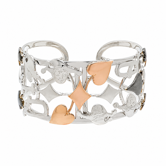 Luck & Luxury - Sterling Silver (925) Cuff Bracelet