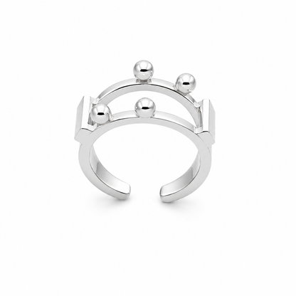 Silver Apex Ring - Sterling Silver by Bed of Stones Jewelry
