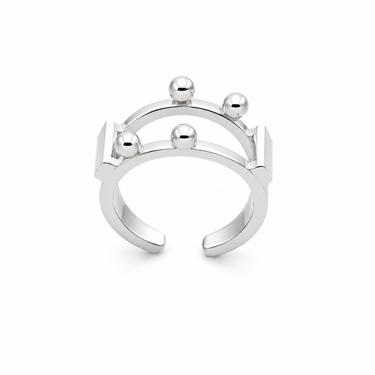Silver Apex Ring - Sterling Silver by Bed of Stones Jewelry
