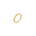 Solo Dot - 18K Gold Ring with Diamond