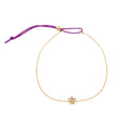 Rosette - 18K Gold Bracelet with Amethysts