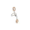 Twin Reverie - Sterling Silver (925) Ring with Cameo & Orange Sapphires (Platinum Plated)