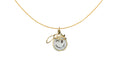 Cameo Smiley Swirl - 18K Gold Pendant with Cameo