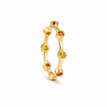 Sunburst Glint - 18K Gold Ring with Orange & Yellow Sapphires