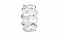 Lavender Echo Band - Sterling Silver & Platinum Plated with Amethysts