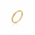 Hidden Spark - 18K Gold Ring with Diamond