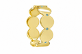 Azure Rhythm Band - Sterling Silver & 18K Gold Plated with Blue Topaz