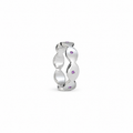 Dune Glint Band - Sterling Silver with Amethysts
