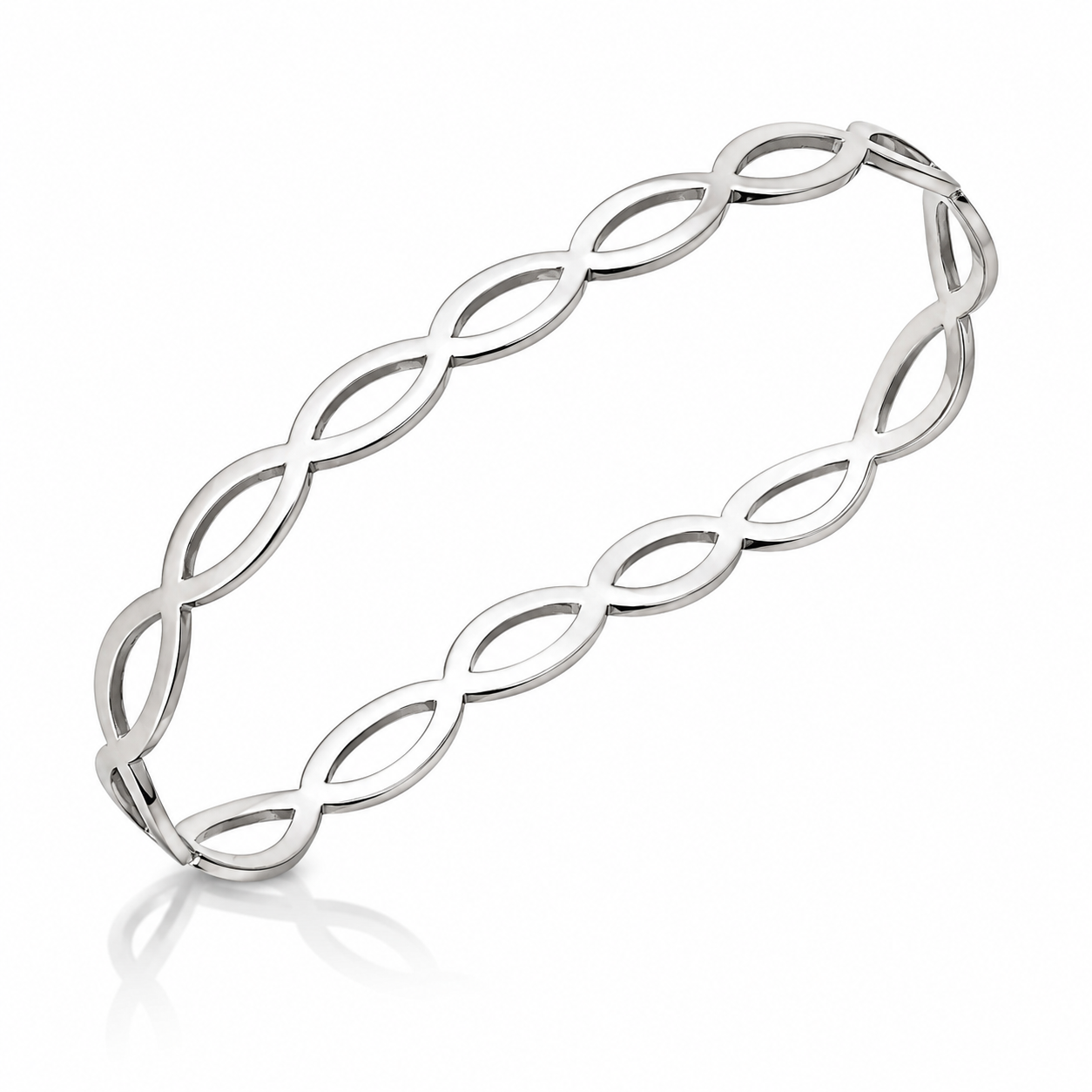 Still Dance - Sterling Silver Palm Bracelet by Bed of Stones Jewelry
