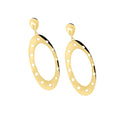 Goldbeam Ovals - Sterling Silver (925) Earrings (Gold Plated)