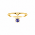Iolite Ray - 18K Gold Ring with Iolite