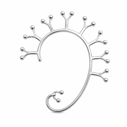 Solar Flare - Sterling Silver (925) Ear Cuff by Bed of Stones Jewelry


