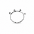 Quad Halo Ring - Sterling Silver