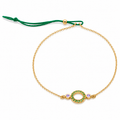Gem Light - 18K Gold Bracelet with Tsavorites &  Amethysts