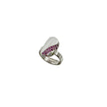 Blush Nail Ring - Sterling Silver with Pink Sapphires