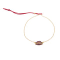 Lip Luxe - 18K Gold Bracelet with Rubies