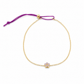 Rosette - 18K Gold Bracelet with Amethysts