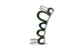Chromatic Chain Ear Cuff - Sterling Silver with Multicolour Gemstones