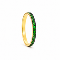Tsavorite Glow Band - 18K Gold with Tsavorite