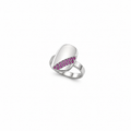 Blush Nail Ring - Sterling Silver with Pink Sapphires