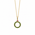 Gemlight Pendant - 18K Gold with Amethyst & Tsavorite