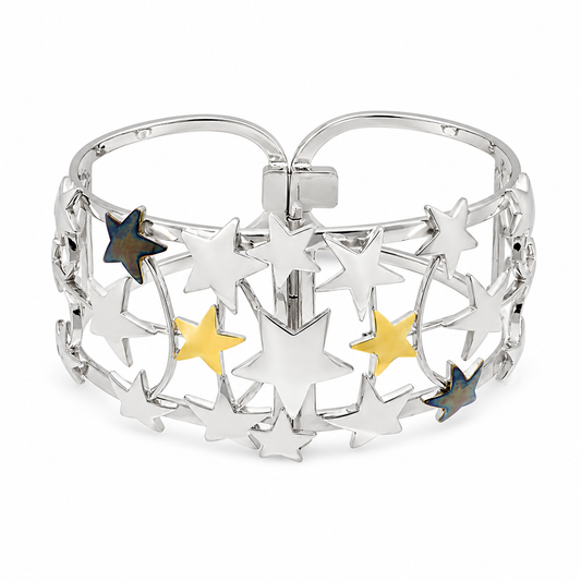 Starfall Band - Sterling Silver (925) Bangle Bracelet