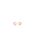 Rosé Heart - 18K Gold Earrings with Pink Sapphires & Diamonds