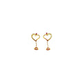 Cosmic Love Drops - 18K Gold Earrings with Diamonds & Pink Sapphires