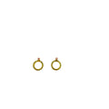 Gemlight Hoops - 18K Gold Earrings with Tsavorite & Amethyst