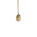 Crimson Kiss Pendant - 18K Gold with Freshwater Pearl & Pink Sapphire