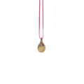 Minimalist Gold Metallic Pendant - Sterling Silver with Golden Lacquer
